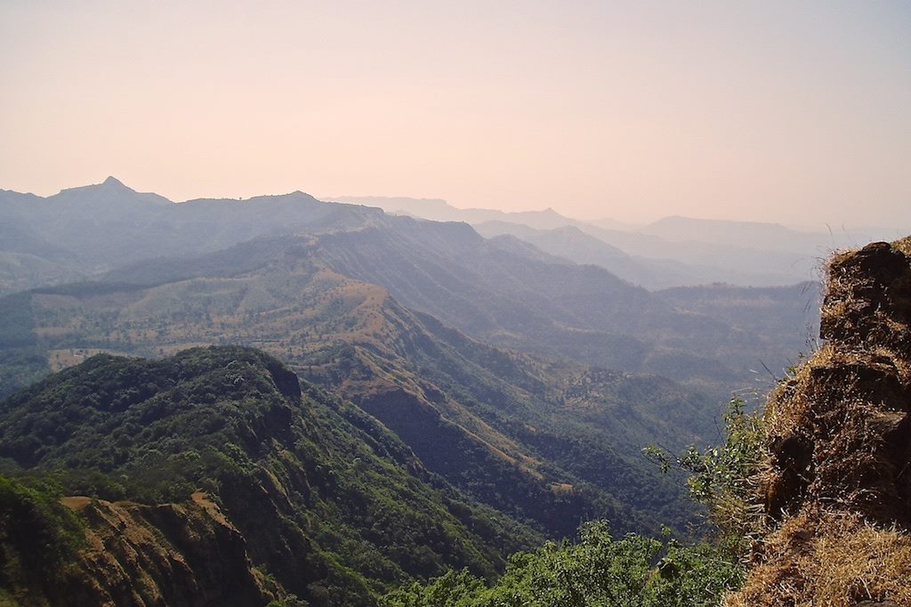 Javli, in the Sahyadri Mountain Range; view from Pratapgad